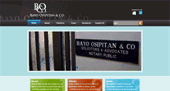 Desktop Screenshot of bayoosipitanandco.com